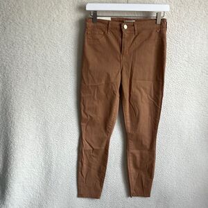 L’Agence Pants Womens Size 26 Margot High Rise‎ Skinny Brown Cedar